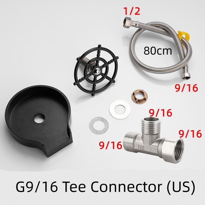 “High-Pressure Cup Washer for Kitchen Sink – Automatic Glass Rinser for Bar, Coffee Shop, Restaurant, and Home Use – Quick Cup Cleaning Tool with ABS Material”