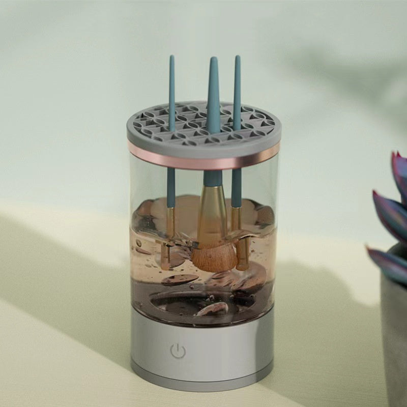 “Electric Makeup Brush Cleaner – Automatic Cosmetic Brush Washing & Drying Machine for Quick and Deep Cleaning”