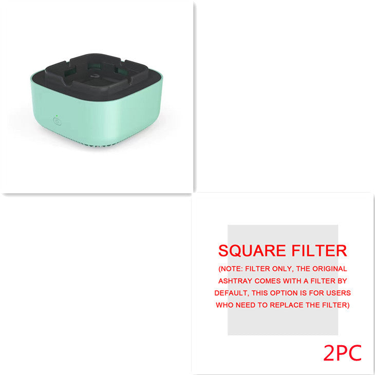 Portable Smokeless Ashtray with Air Purifier – Automatic Anion Purification, Odor Eliminator & Smoke Remover for Home, Office & Car