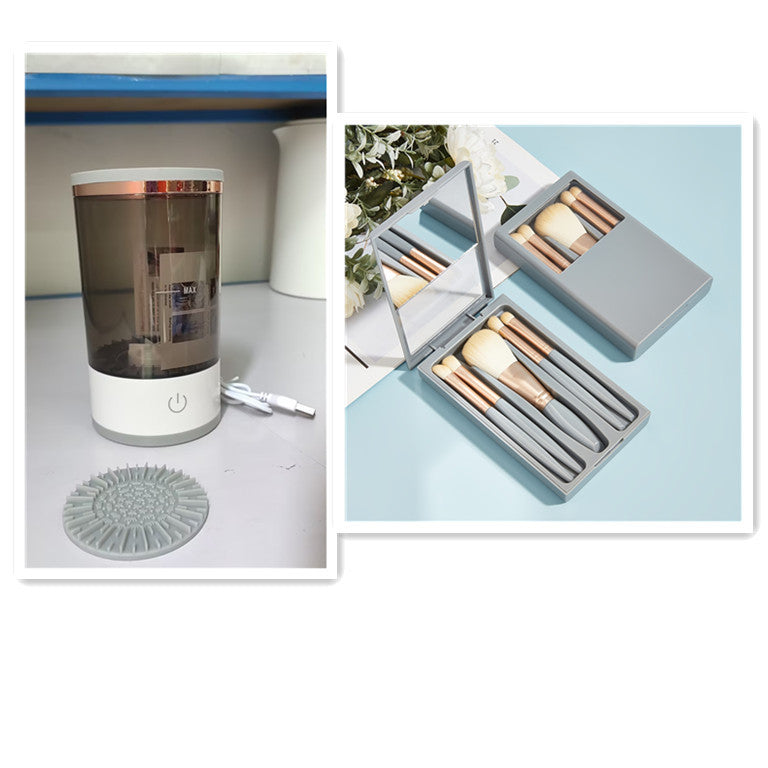 “Electric Makeup Brush Cleaner – Automatic Cosmetic Brush Washing & Drying Machine for Quick and Deep Cleaning”