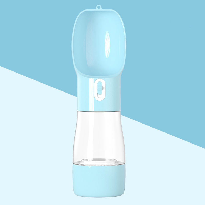 2-in-1 Portable Dog Water Bottle & Food Container – Leak-Proof Pet Travel Dispenser for Dogs & Cats