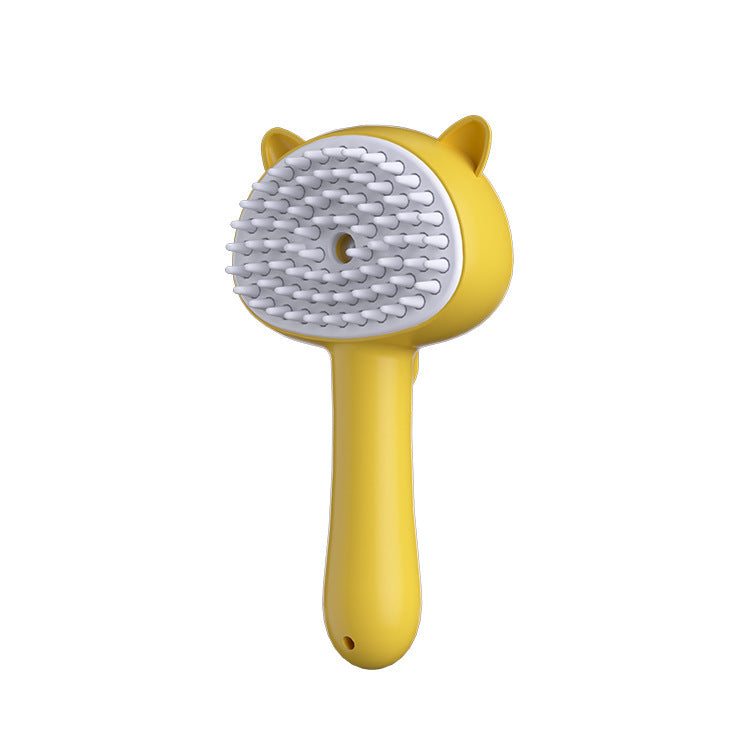 Pet Grooming Brush with Steam Function – Cat & Dog Deshedding Comb, Massage Brush for Long & Short Hair, Self-Cleaning Pet Hair Remover