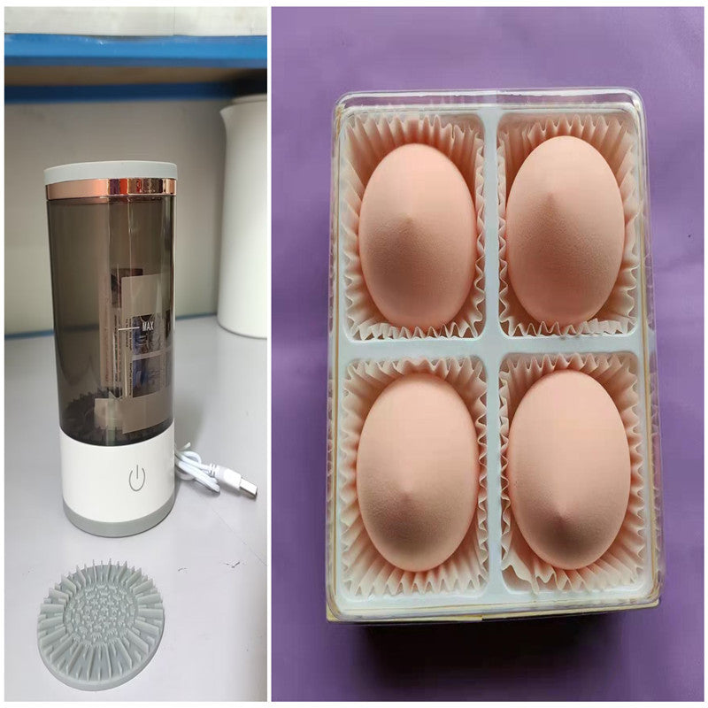 “Electric Makeup Brush Cleaner – Automatic Cosmetic Brush Washing & Drying Machine for Quick and Deep Cleaning”