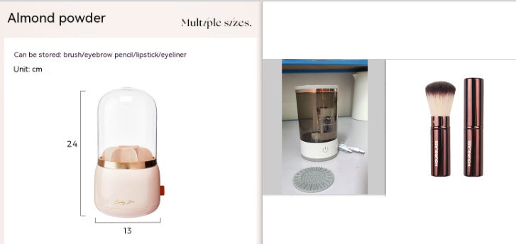 “Electric Makeup Brush Cleaner – Automatic Cosmetic Brush Washing & Drying Machine for Quick and Deep Cleaning”
