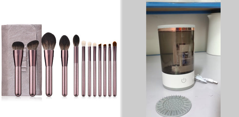 “Electric Makeup Brush Cleaner – Automatic Cosmetic Brush Washing & Drying Machine for Quick and Deep Cleaning”