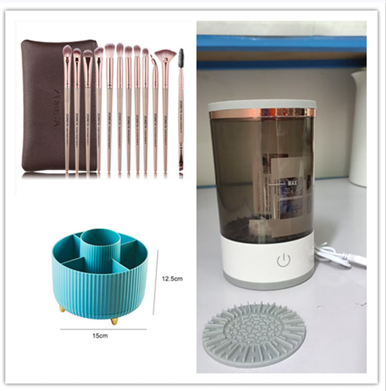 “Electric Makeup Brush Cleaner – Automatic Cosmetic Brush Washing & Drying Machine for Quick and Deep Cleaning”