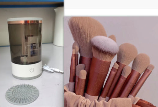 “Electric Makeup Brush Cleaner – Automatic Cosmetic Brush Washing & Drying Machine for Quick and Deep Cleaning”