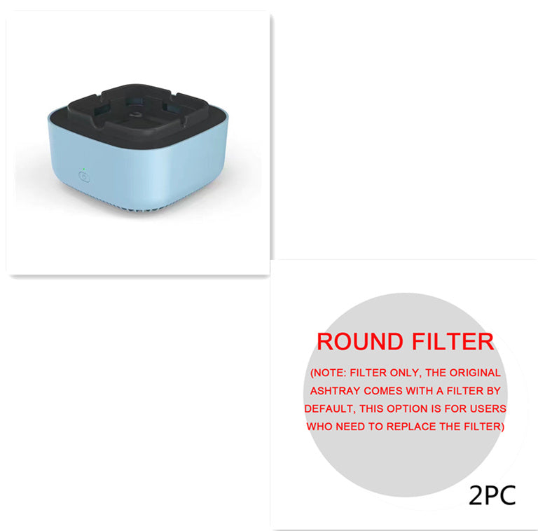 Portable Smokeless Ashtray with Air Purifier – Automatic Anion Purification, Odor Eliminator & Smoke Remover for Home, Office & Car