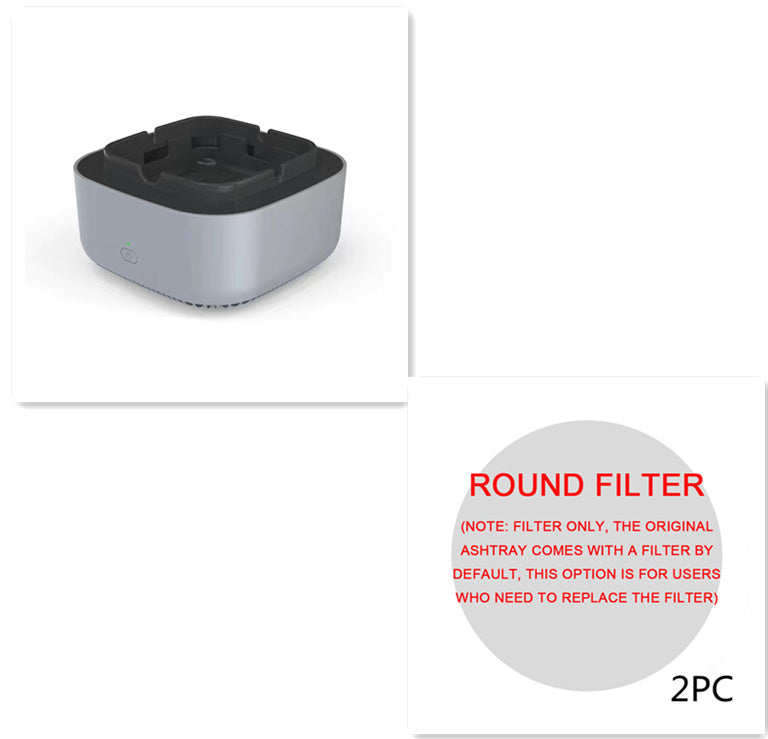 Portable Smokeless Ashtray with Air Purifier – Automatic Anion Purification, Odor Eliminator & Smoke Remover for Home, Office & Car