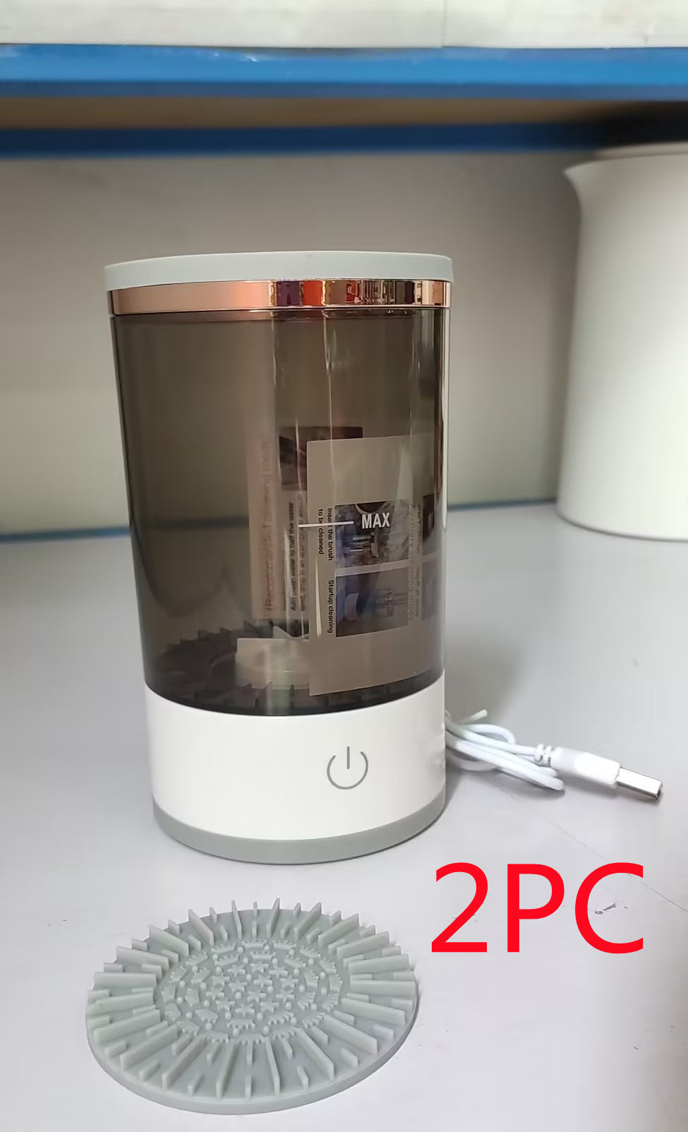 “Electric Makeup Brush Cleaner – Automatic Cosmetic Brush Washing & Drying Machine for Quick and Deep Cleaning”
