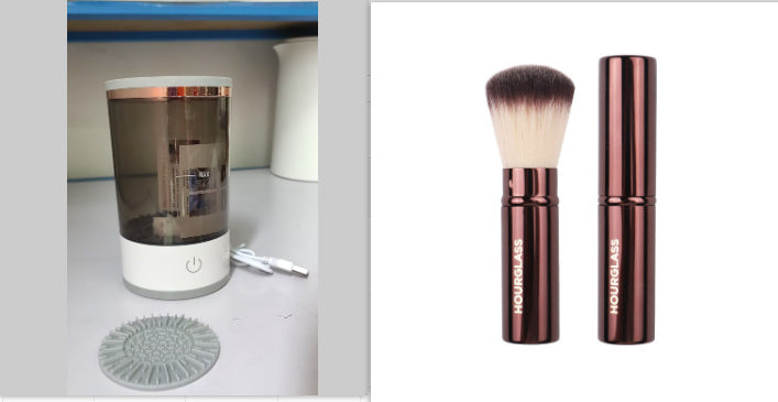 “Electric Makeup Brush Cleaner – Automatic Cosmetic Brush Washing & Drying Machine for Quick and Deep Cleaning”