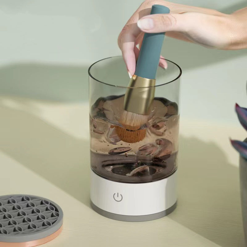 “Electric Makeup Brush Cleaner – Automatic Cosmetic Brush Washing & Drying Machine for Quick and Deep Cleaning”