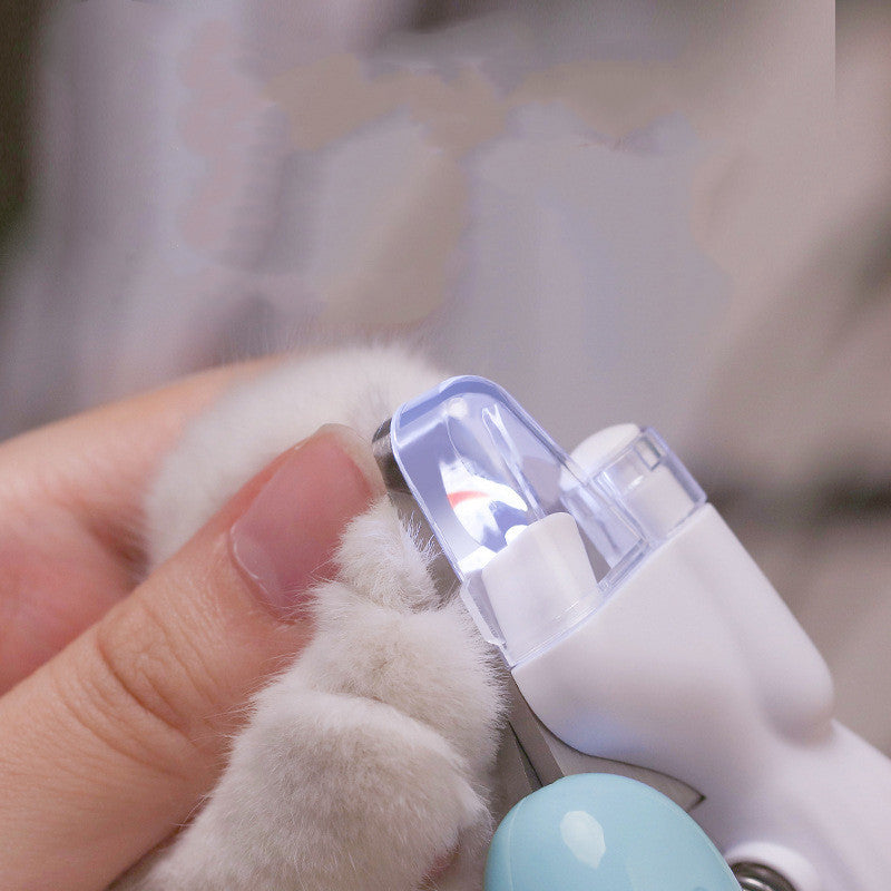 Pet Nail Clipper with LED Light & Safety Guard – Professional Dog & Cat Nail Trimmer