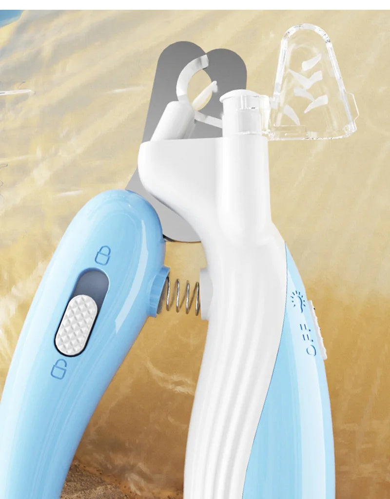 Pet Nail Clipper with LED Light & Safety Guard – Professional Dog & Cat Nail Trimmer