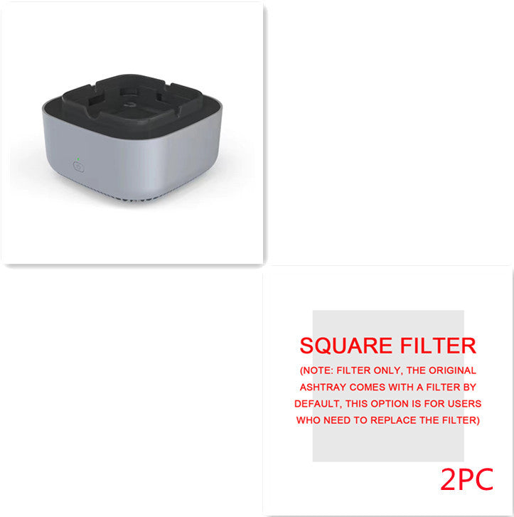 Portable Smokeless Ashtray with Air Purifier – Automatic Anion Purification, Odor Eliminator & Smoke Remover for Home, Office & Car