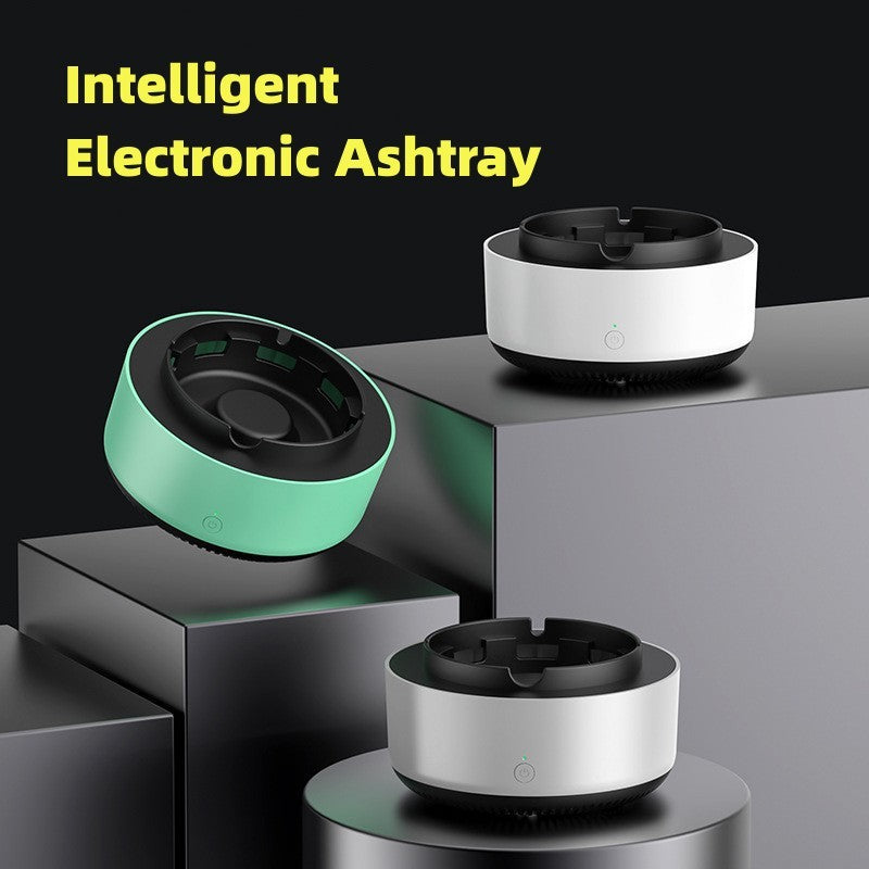 Portable Smokeless Ashtray with Air Purifier – Automatic Anion Purification, Odor Eliminator & Smoke Remover for Home, Office & Car