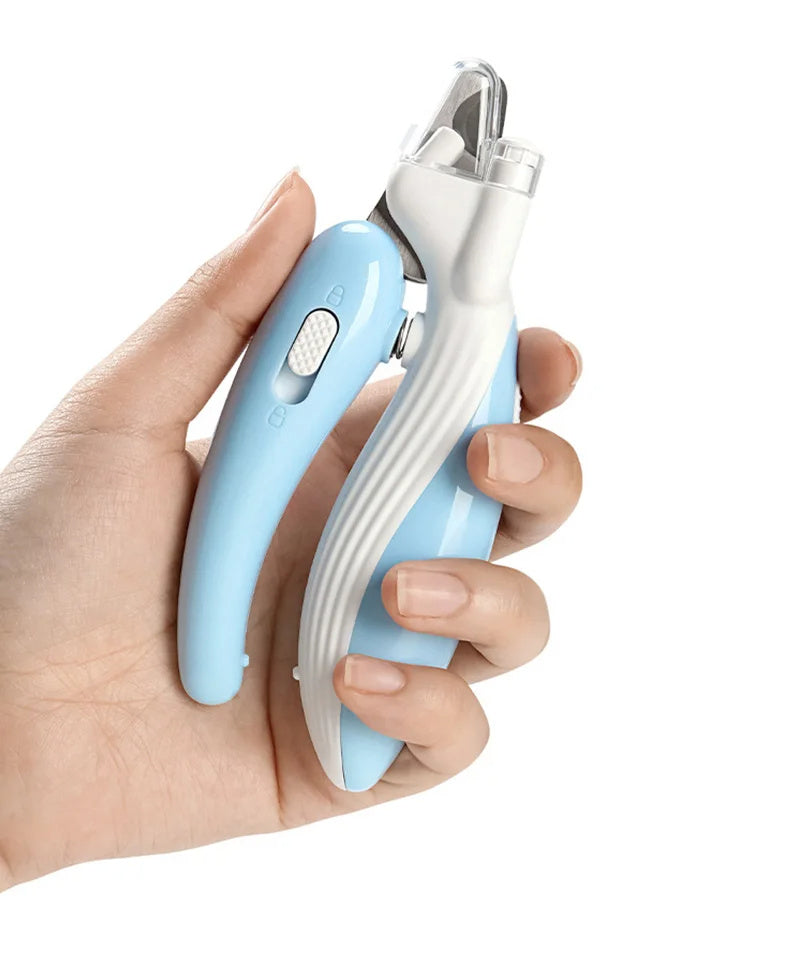 Pet Nail Clipper with LED Light & Safety Guard – Professional Dog & Cat Nail Trimmer