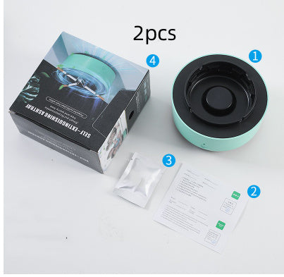 Portable Smokeless Ashtray with Air Purifier – Automatic Anion Purification, Odor Eliminator & Smoke Remover for Home, Office & Car