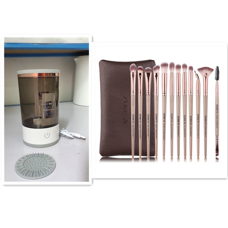 “Electric Makeup Brush Cleaner – Automatic Cosmetic Brush Washing & Drying Machine for Quick and Deep Cleaning”