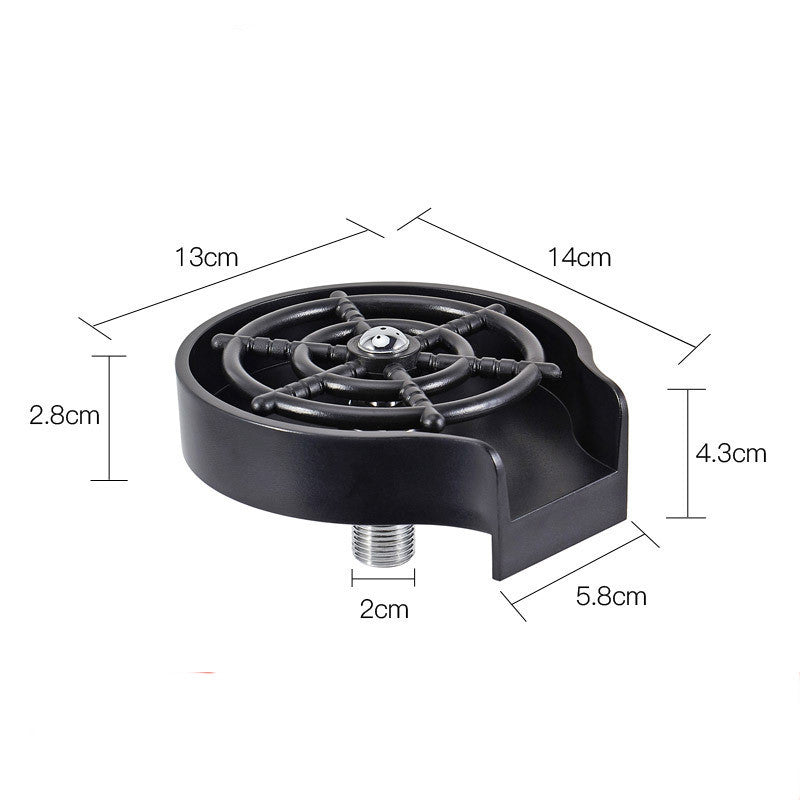 “High-Pressure Cup Washer for Kitchen Sink – Automatic Glass Rinser for Bar, Coffee Shop, Restaurant, and Home Use – Quick Cup Cleaning Tool with ABS Material”