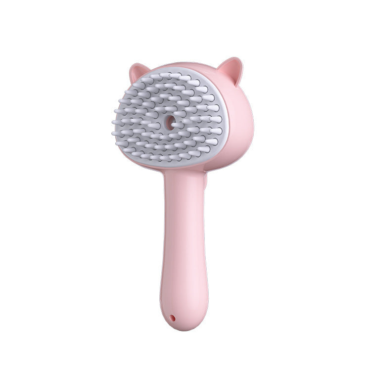 Pet Grooming Brush with Steam Function – Cat & Dog Deshedding Comb, Massage Brush for Long & Short Hair, Self-Cleaning Pet Hair Remover