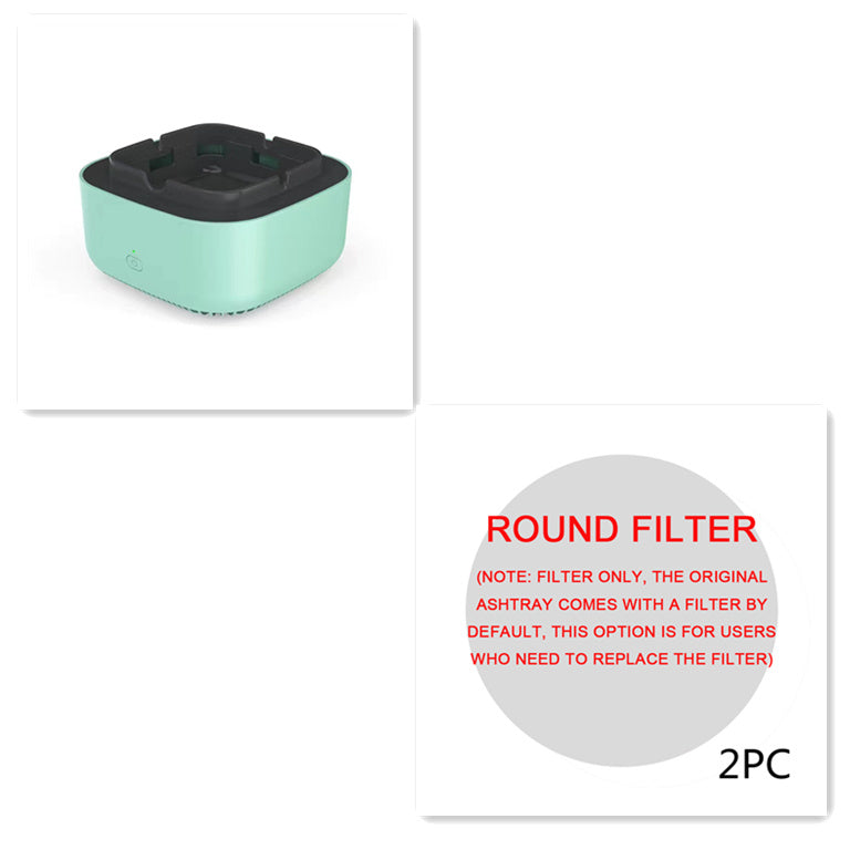 Portable Smokeless Ashtray with Air Purifier – Automatic Anion Purification, Odor Eliminator & Smoke Remover for Home, Office & Car