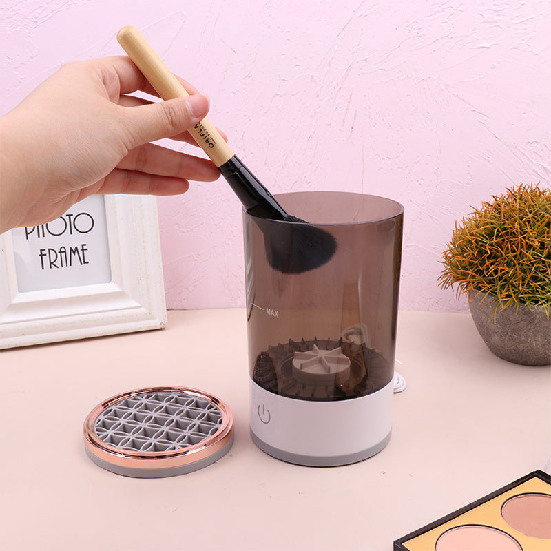 “Electric Makeup Brush Cleaner – Automatic Cosmetic Brush Washing & Drying Machine for Quick and Deep Cleaning”