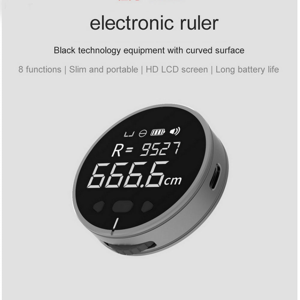 Digital Electronic Measuring Ruler – Multifunction Laser Distance Meter, Portable Smart Tape Measure for Irregular Surfaces, DIY, Home Improvement & Professional Measuring Tools