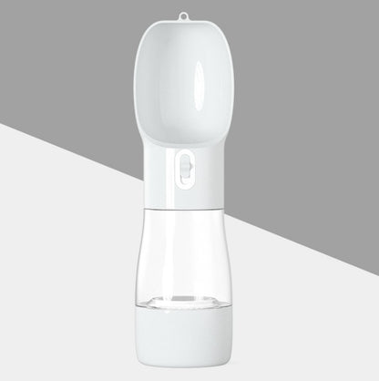 2-in-1 Portable Dog Water Bottle & Food Container – Leak-Proof Pet Travel Dispenser for Dogs & Cats