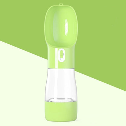 2-in-1 Portable Dog Water Bottle & Food Container – Leak-Proof Pet Travel Dispenser for Dogs & Cats