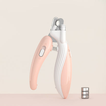 Pet Nail Clipper with LED Light & Safety Guard – Professional Dog & Cat Nail Trimmer