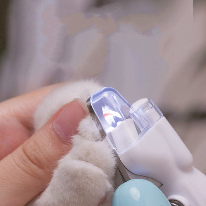 Pet Nail Clipper with LED Light & Safety Guard – Professional Dog & Cat Nail Trimmer
