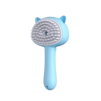 Pet Grooming Brush with Steam Function – Cat & Dog Deshedding Comb, Massage Brush for Long & Short Hair, Self-Cleaning Pet Hair Remover