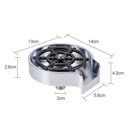 “High-Pressure Cup Washer for Kitchen Sink – Automatic Glass Rinser for Bar, Coffee Shop, Restaurant, and Home Use – Quick Cup Cleaning Tool with ABS Material”