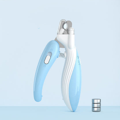 Pet Nail Clipper with LED Light & Safety Guard – Professional Dog & Cat Nail Trimmer