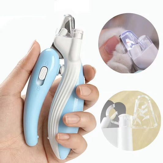 Pet Nail Clipper with LED Light & Safety Guard – Professional Dog & Cat Nail Trimmer